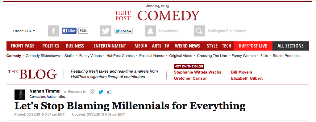 Let’s Stop Blaming Millennials for Everything