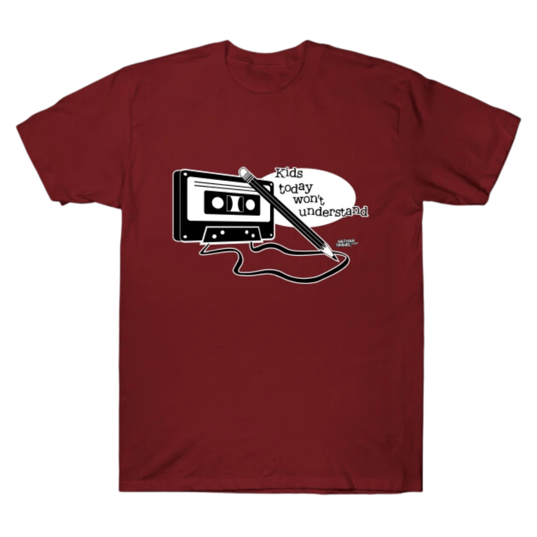 Cassette tape T-shirt by Nathan Timmel